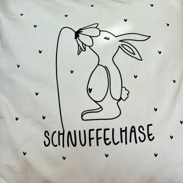 Kissen - Bügelmotiv - Schnuffelhase – Bild 4