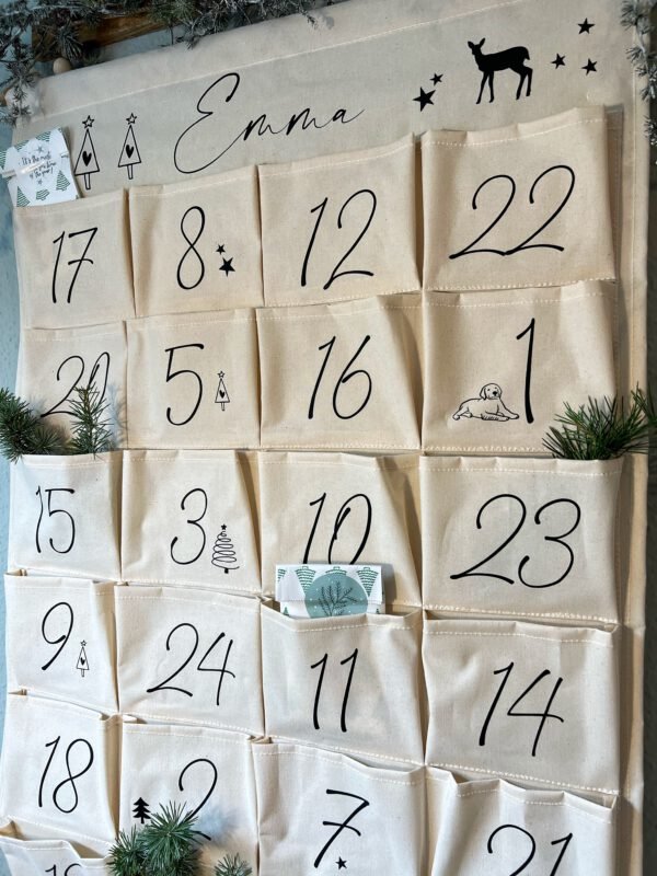 ADVENTSKALENDER - Canvas - 24 Taschen – Bild 3