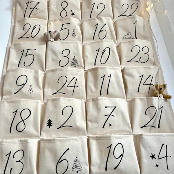 ADVENTSKALENDER - Canvas - 24 Taschen – Bild 6