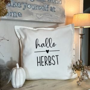Kissen / Bügelmotiv "HALLO HERBST"