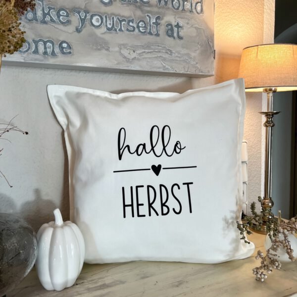 Kissen / Bügelmotiv "HALLO HERBST"
