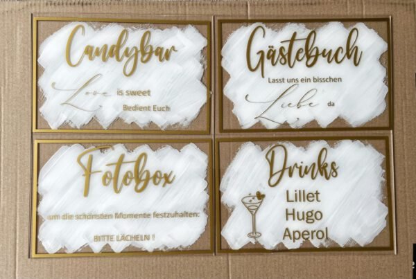 Variation - Hochzeitsschilder – Bild 2