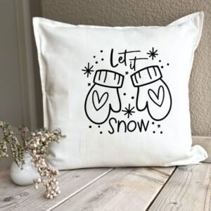 Kissen / Bügelmotiv "Let it snow"