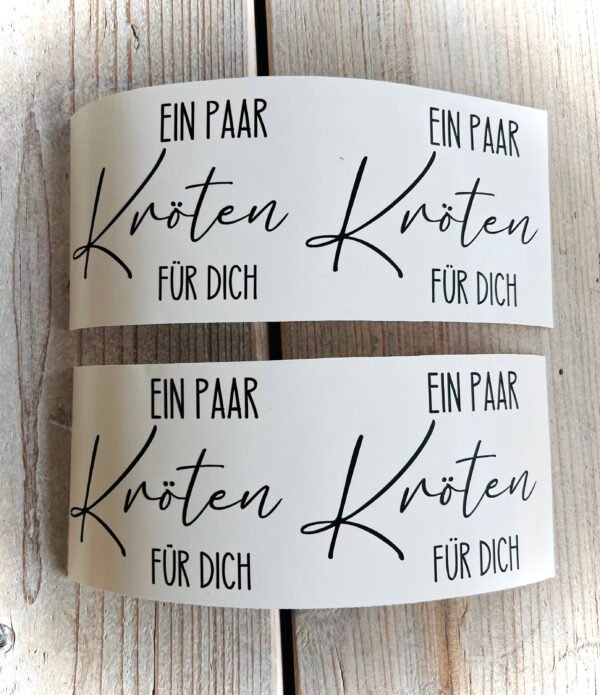 Sticker - ein paar Kröten - 2 Stck. – Bild 3