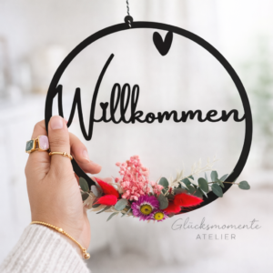 Türschild - Willkommen