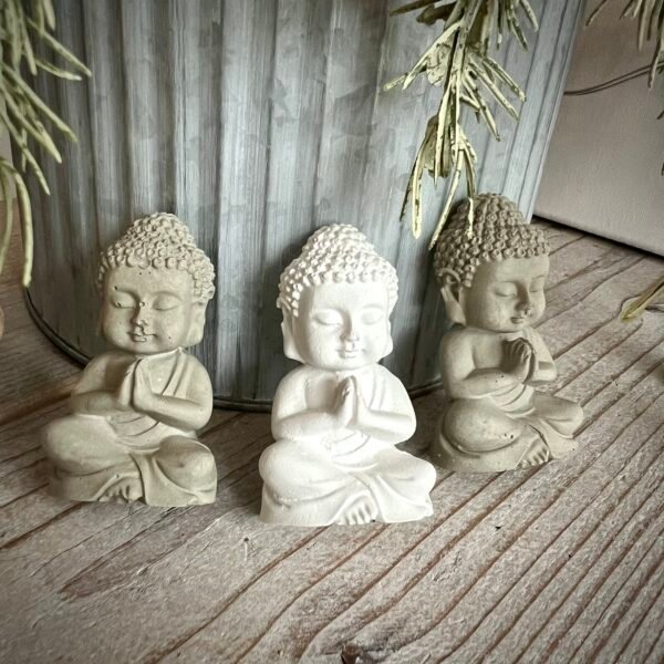 Buddha Kieselstein-Teelicht – Bild 3