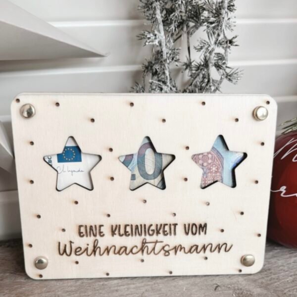 Karte für Geldgeschenk zu Weihnachten – Bild 2