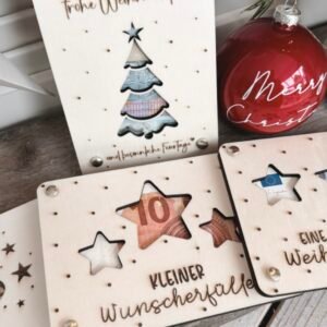 Karte für Geldgeschenk zu Weihnachten