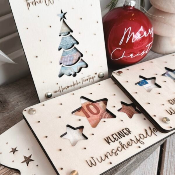 Karte für Geldgeschenk zu Weihnachten – Bild 3