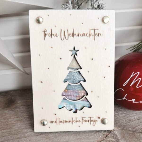 Karte für Geldgeschenk zu Weihnachten – Bild 5