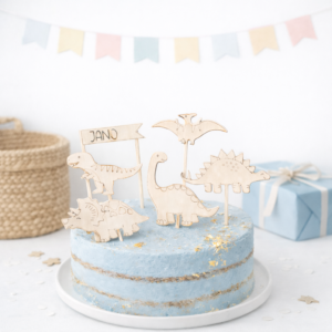 Cake Topper Set Dinosaurier