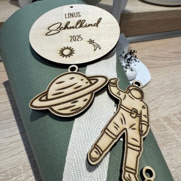 Schultüten Anhänger Set Astronaut