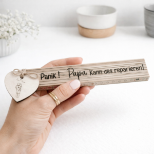 Vatertag Zollstock mit herzlicher Botschaft