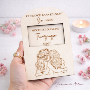 Trauzeugin Geschenkkarte