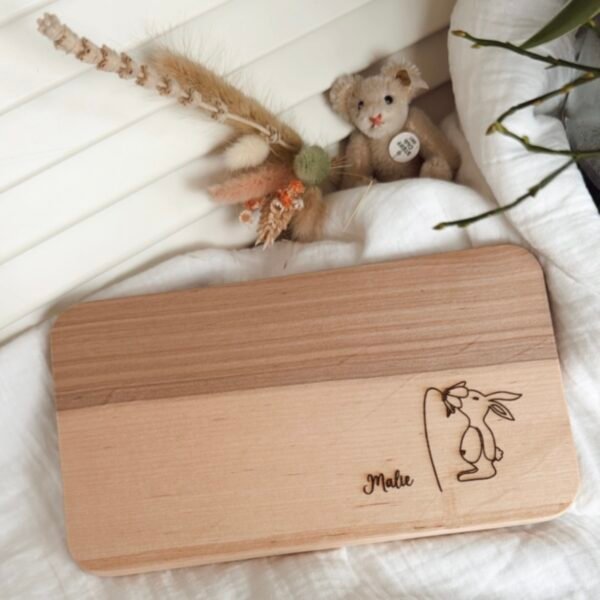 Frühstücksbrettchen Schnuffelhase – Bild 2