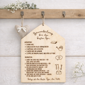 Holzwimpel Papa | liebevolle Definition