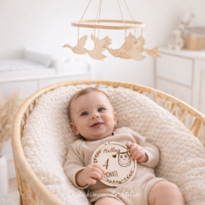 BABY MEILENSTEIN KARTEN niedliche Tiere