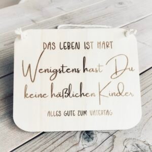 witziges Schild zum Vatertag