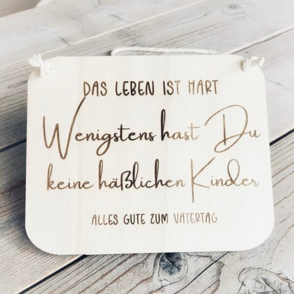 witziges Schild zum Vatertag