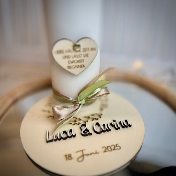 Kerzenteller Hochzeit – Bild 2