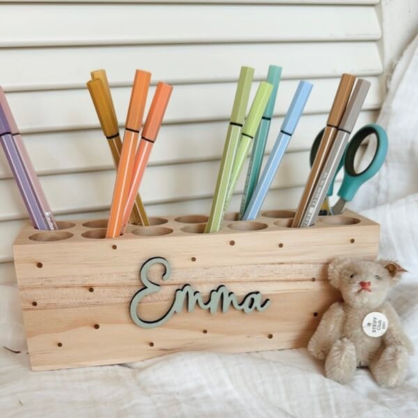 Stiftehalter / Schreibtischorganizer / Montessori – Bild 5