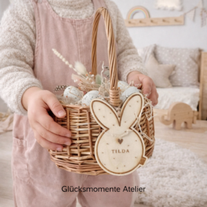 Herzhase-Geschenkanhänger für das Osterkörbchen