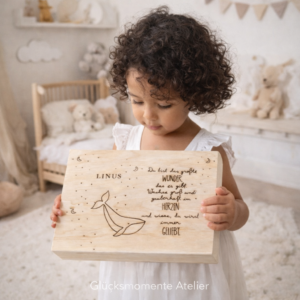 Erinnerungskiste Wal | personalisiert