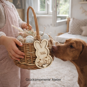 Hasen-Geschenkanhänger für das Osterkörbchen