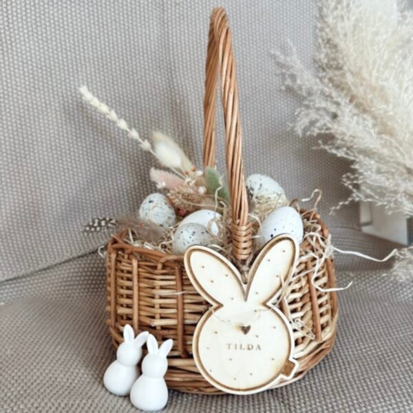 Herzhase-Geschenkanhänger für das Osterkörbchen – Bild 5