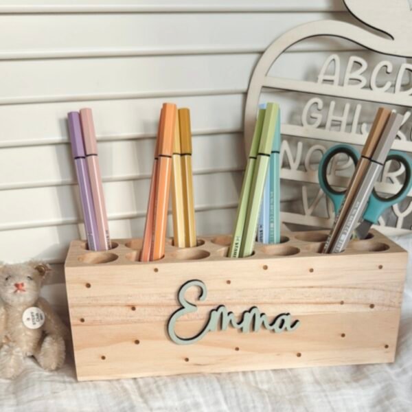 Stiftehalter / Schreibtischorganizer / Montessori – Bild 4