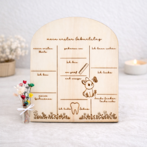 MEILENSTEIN- Aufsteller - Hase - MEIN ERSTES JAHR-personalisiert