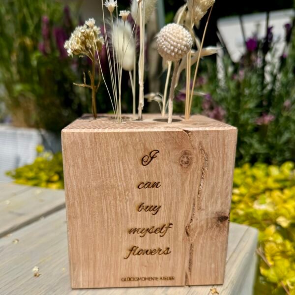 Flower Cube Eichenholz -personalisiert – Bild 7