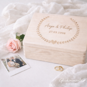 Erinnerungskiste Herzkranz | personalisiert