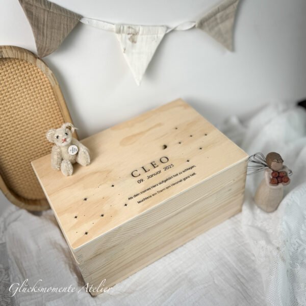Erinnerungbox Sternenkind |  Sternenhimmel | personalisiert – Bild 4