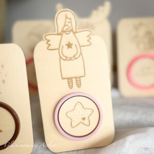 Knete mit Holzkarte | Engel