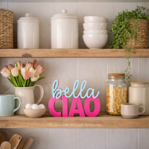 Bella Ciao! Schriftzug 3D | Statement
