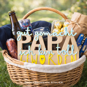 Papa wir sind toll geworden! Schriftzug 3D | Statement