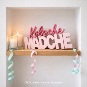 Kölsche Mädche | Schriftzug 3D | Statement