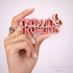 Frühling ! Schriftzug 3D | Statement