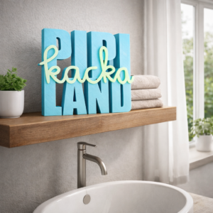 Pipi Kacka Land | Schriftzug 3D | Statement