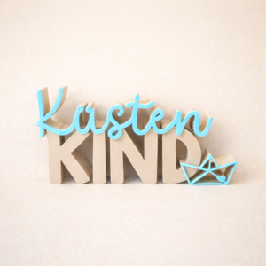 Küstenkind ! Schriftzug 3D | Statement