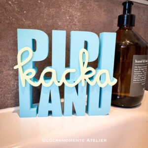Pipi Kacka Land | Schriftzug 3D | Statement