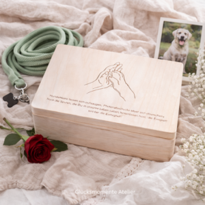 Erinnerungbox Hundepfote | personalisiert