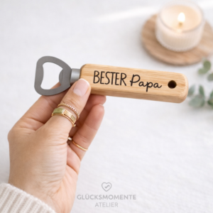 Vatertag Flaschenöffner mit herzlicher Botschaft