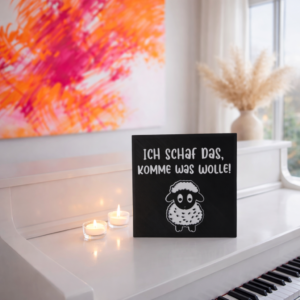 Sprüchekachel "ich schaf das..."