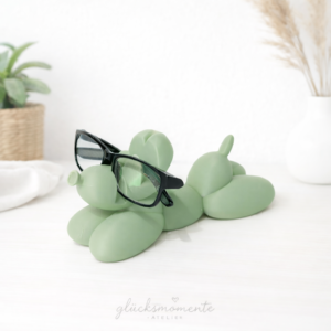 stylischer Brillenhalter Ballonhund